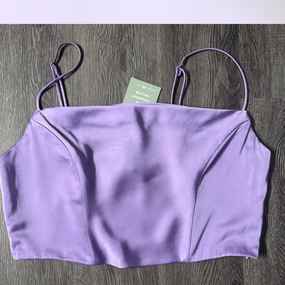 H&M Purple Crop Top
